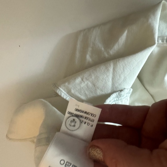 PAIGE Light Wash Mila Chambray Denim Cotton Button  Drawstring ShirtDress NWOT L - Picture 11 of 14